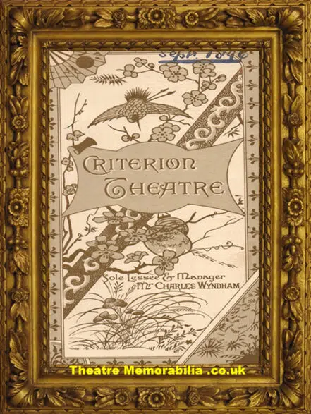 London Criterion Theatre – A Blind Marriage – 1896