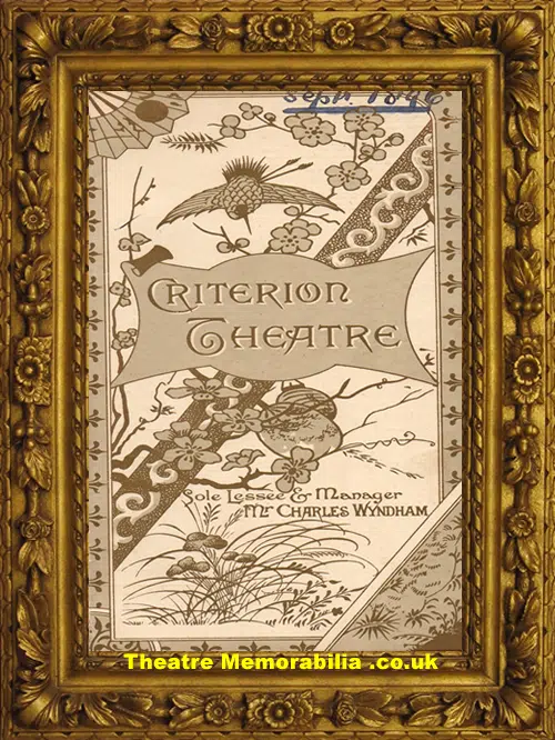 London Criterion Theatre - A Blind Marriage - 1896