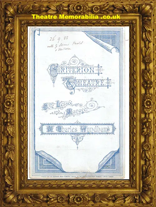 London Criterion Theatre - Betsy - 1888