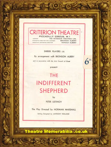 London Criterion Theatre – Indifferent Shepherd – 1948