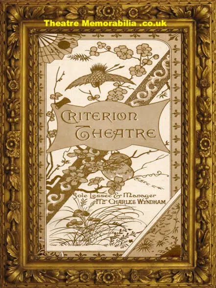 London Criterion Theatre – La Fille De Madame Angot – 1893