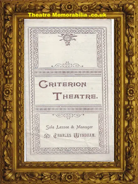London Criterion Theatre – Rosemary – 1896