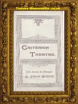 London Criterion Theatre – Rosemary – 1896