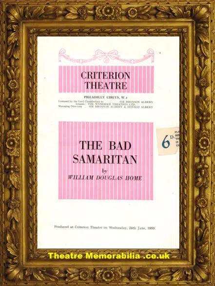 London Criterion Theatre – The Bad Samaritan – 1953