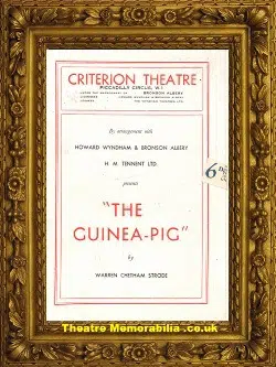 London Criterion Theatre – The Guinea Pig – 1946