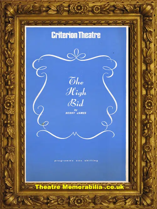 London Criterion Theatre - The High Bid - 1970 - Eartha Kitt