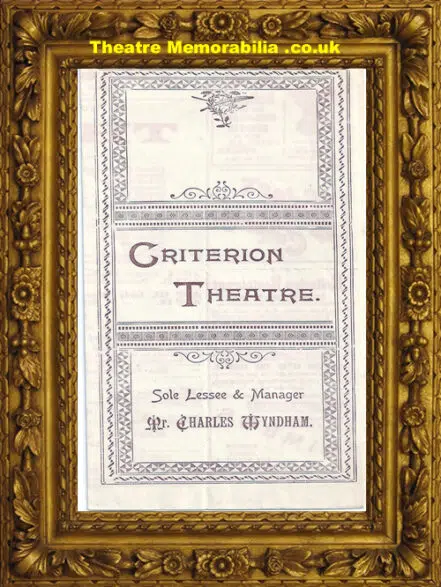 London Criterion Theatre – The Liars – 1898