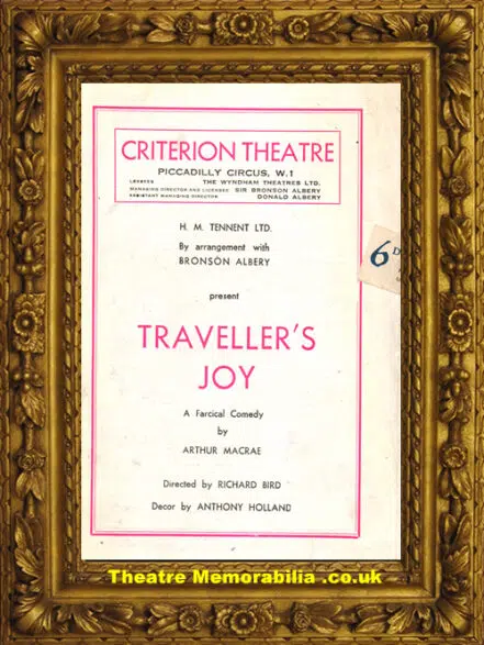 London Criterion Theatre – Travellers Joy – 1949