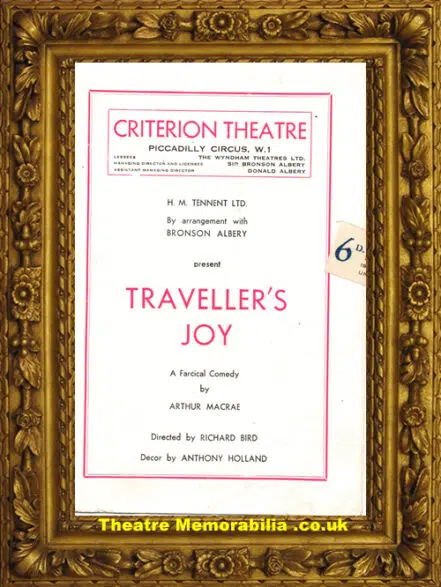 London Criterion Theatre – Travellers Joy – 1950