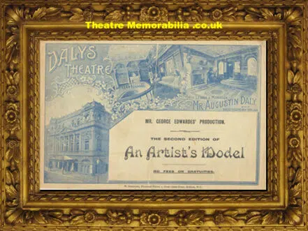 London Daly’s Theatre – An Artist’s Model – 1895