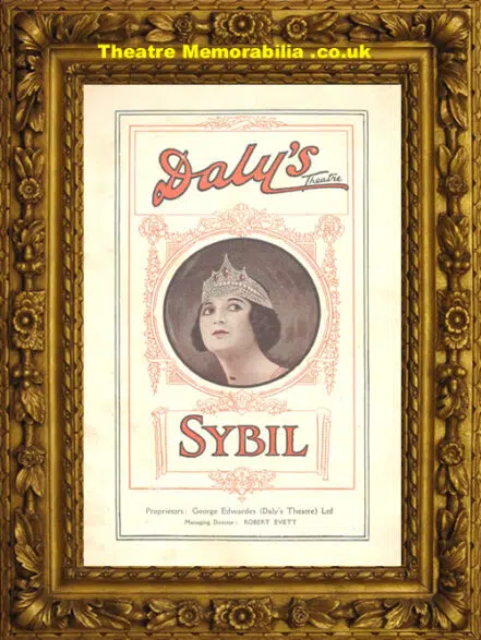 London Dalys Theatre – Sybil – 1921 Jose Collins