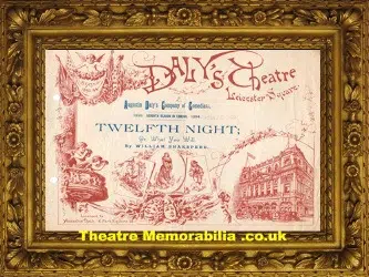 London Daly’s Theatre – Twelfth Night – 1894
