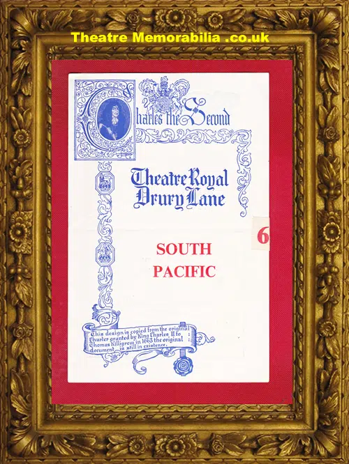 London Drury Lane Theatre - South Pacific - 1953 - James Bond