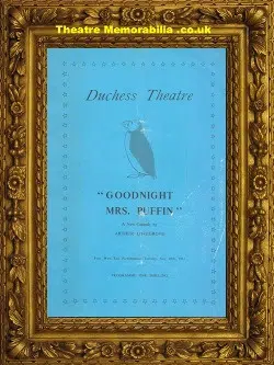 London Duchess Theatre – Goodnight Mrs Puffin – 1961 Irene Handl