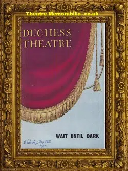 London Duchess Theatre – Wait Until Dark – 1967 Richard Briers