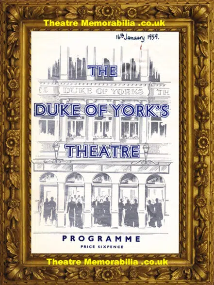 London Duke Of York Theatre – Breath Of Spring – 1959