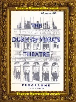 London Duke Of York Theatre – Breath Of Spring – 1959