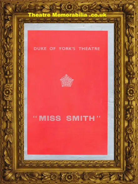 London Duke Of York Theatre – Miss Smith – 1936