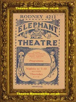 London Elephant Theatre – Sweeney Todd – 1928