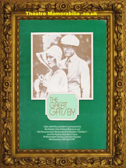 London Empire Theatre – The Great Gatsby Film – 1974 Mia Farrow