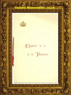 London Empire Theatre – Variety Show – 1898