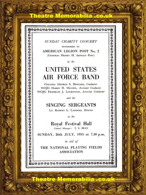 London Festival Hall - United States America Air Force Band 1953