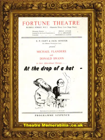 London Fortune Theatre – At The Drop Of A Hat – 1957