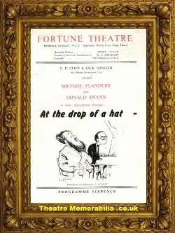 London Fortune Theatre – At The Drop Of A Hat – 1957