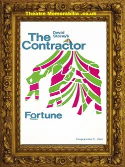 London Fortune Theatre – The Contractor – 1970 – Bill Owen