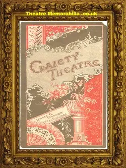 London Gaiety Theatre – A Runaway Girl – 1898