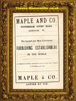 London Gaiety Theatre – School For Scandal – 1877