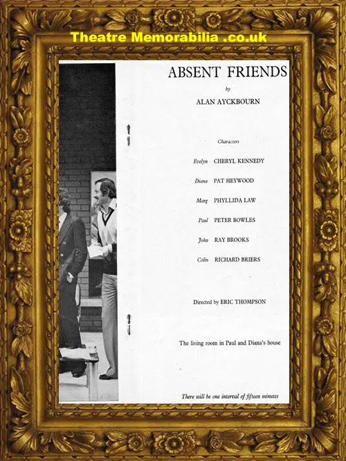 London Garrick Theatre - Absent Friends - 1976 - Richard Briers