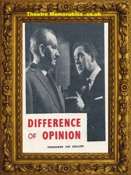 London Garrick Theatre – Difference Of Opinion – 1963