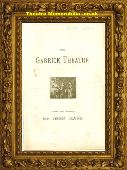 London Garrick Theatre – Diplomacy – 1893