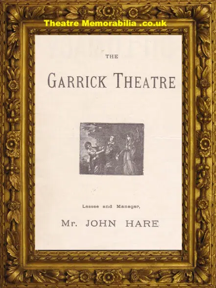 London Garrick Theatre – Diplomacy – 1893