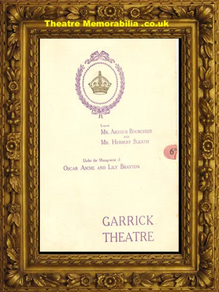 London Garrick Theatre – Kiismet – 1911