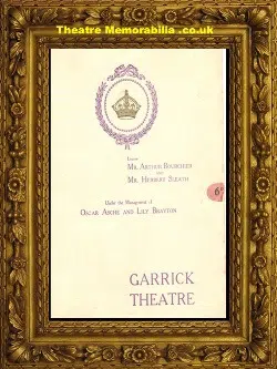 London Garrick Theatre – Kiismet – 1911