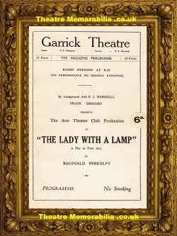 London Garrick Theatre – Lady With A Lamp – 1929