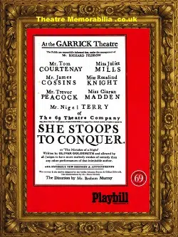 London Garrick Theatre – She Stoops To Conquer – 1969