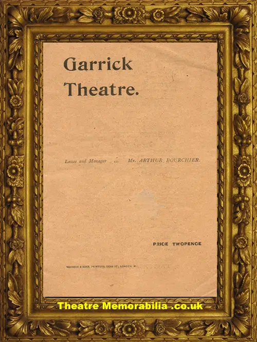 London Garrick Theatre - Walls Of Jericho - 1901