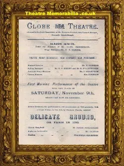 London Globe Theatre – Delicate Ground – 1879