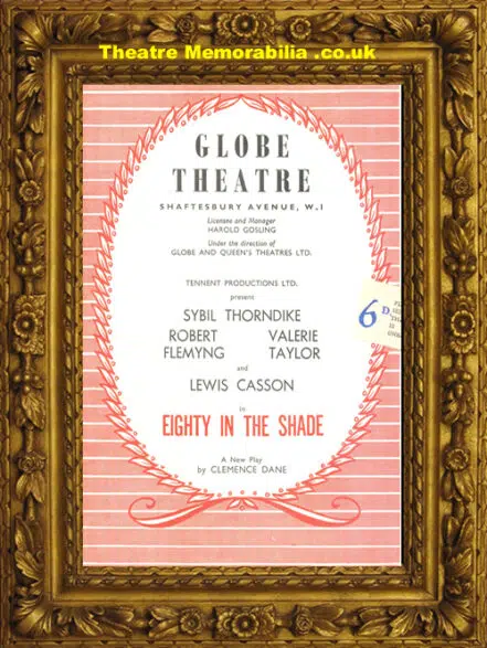 London Globe Theatre – Eighty In The Shade – 1959