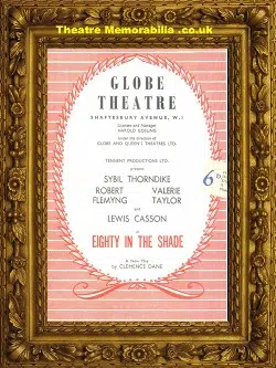 London Globe Theatre – Eighty In The Shade – 1959