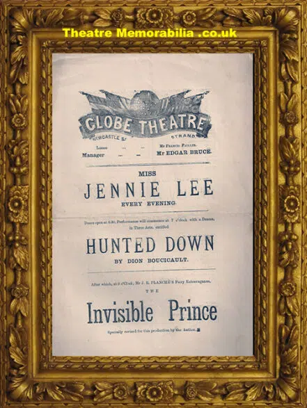 London Globe Theatre – Hunted Down – c 1885