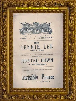 London Globe Theatre – Hunted Down – c 1885