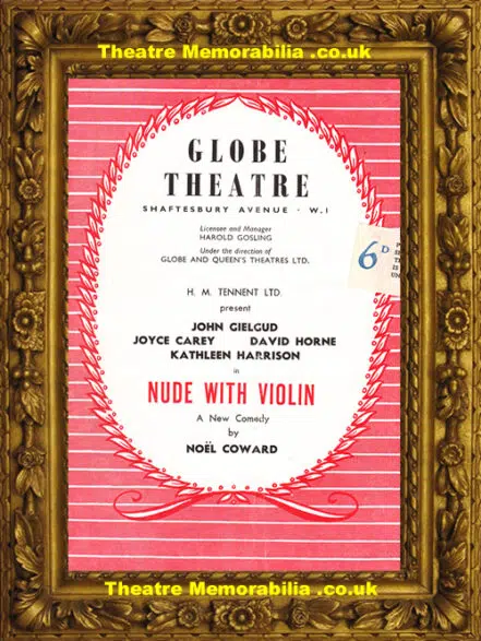 London Globe Theatre – Nude With Violin – 1956