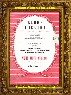 London Globe Theatre – Nude With Violin – 1956
