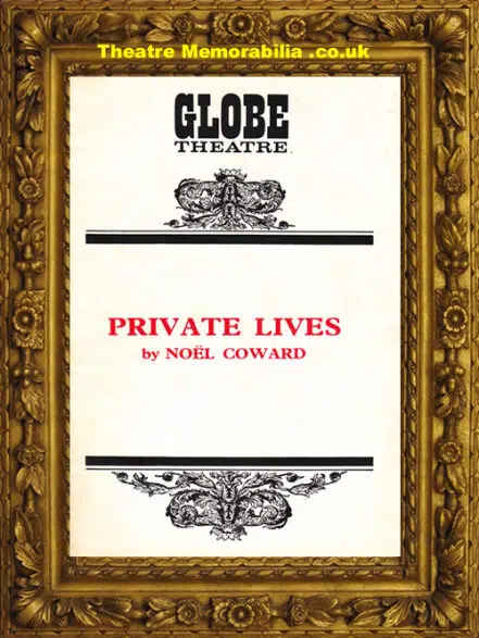 London Globe Theatre – Private Lives – 1973 – Maggie Smith