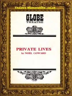 London Globe Theatre – Private Lives – 1973 – Maggie Smith