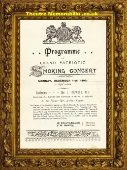 London Grand Patriotic Smoking Concert – 1899